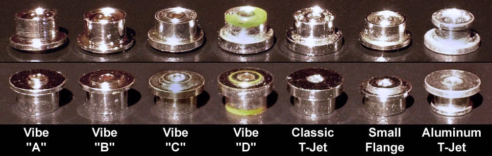 Aurora slot car hubs, all styles - HeroComm.com